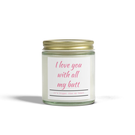 Love You With All my Butt Valentine's Day Candle